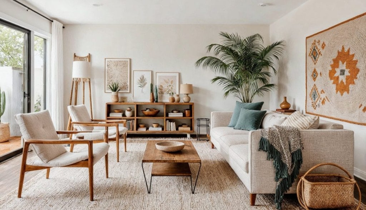 Thiết kế nội thất handmade kiểu Boho