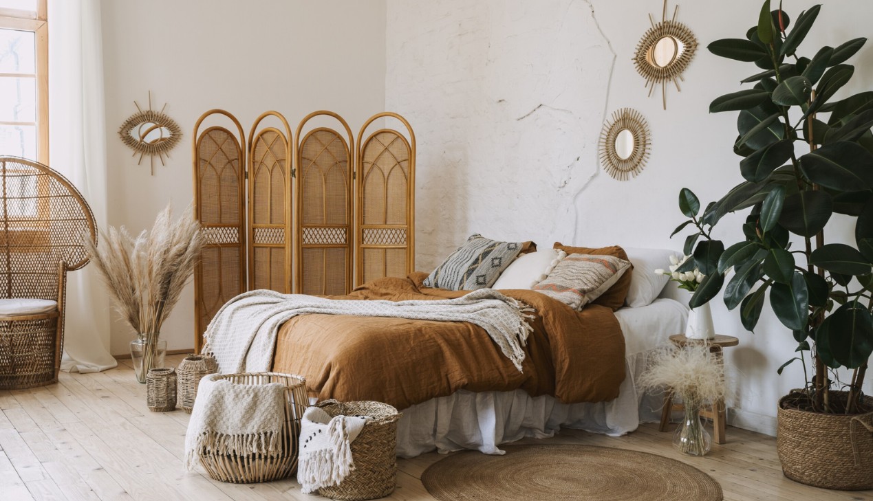 Thiết kế phòng ngủ Boho