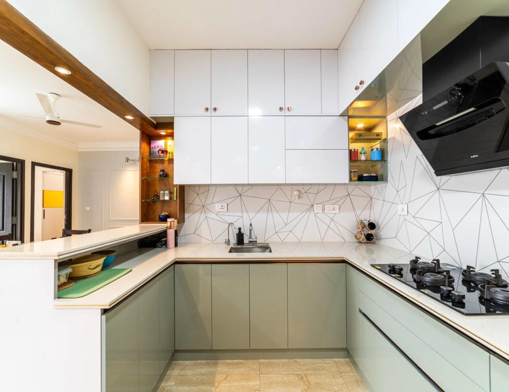 Tủ bếp trên acrylic An Cường
