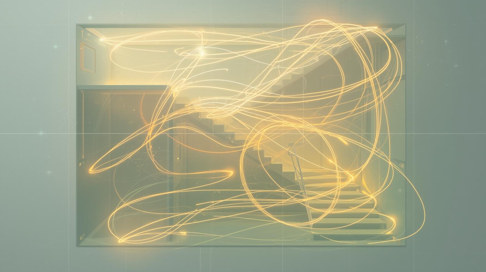 Dòng sinh khí lưu thông theo cầu thang Dòng sinh khí lưu thông theo cầu thang