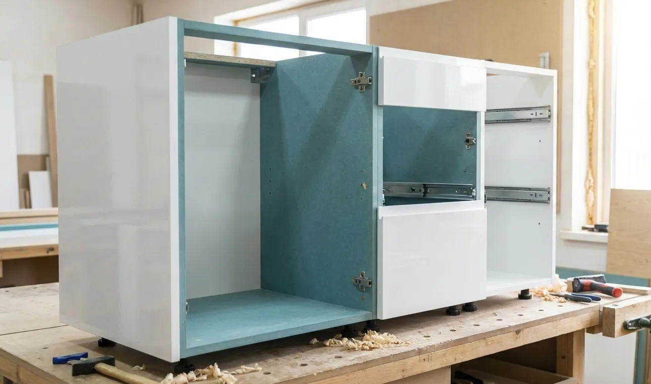 Thùng tủ bếp acrylic