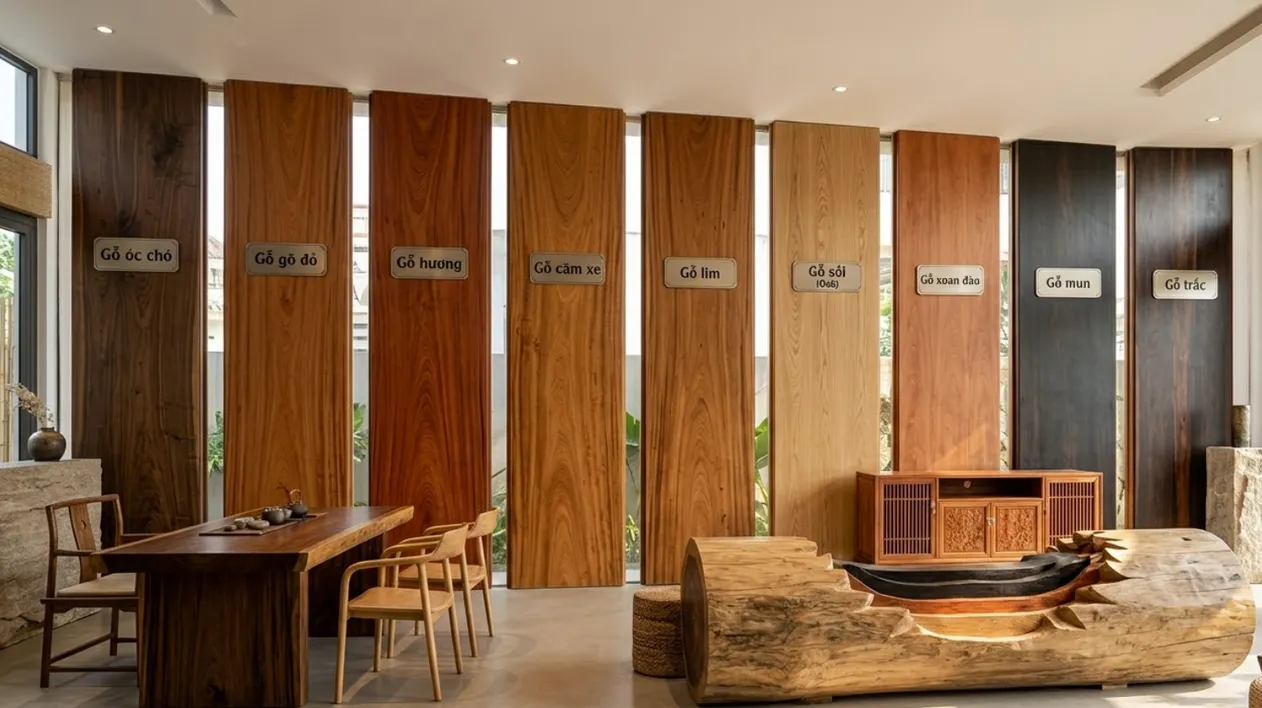 Các loại gỗ tự nhiên phổ biến tại Việt Nam
