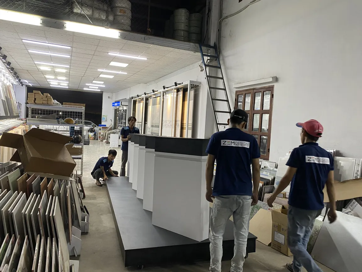 ZEM vận chuyển sau khi thi công